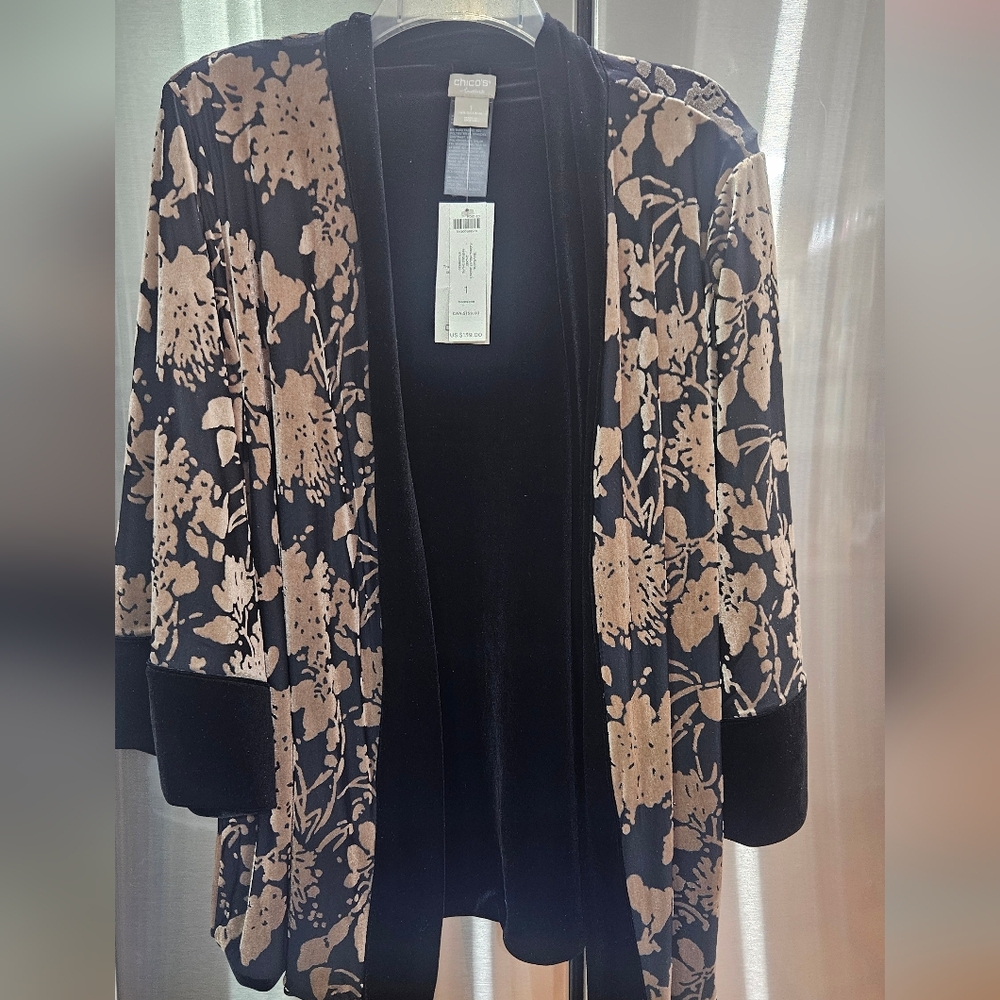 Chicos Velvet Travelers Jacket